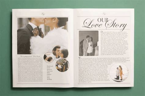 Make a wedding newspaper .